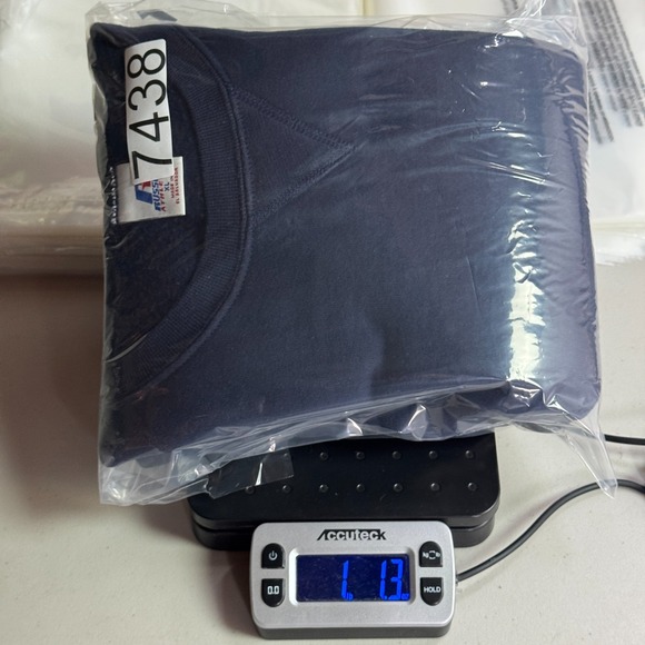 Vintage Rusell Athletic Crewneck Sweatshirt Men XL Navy Blue Comfort Classic Y2K - Picture 10 of 10